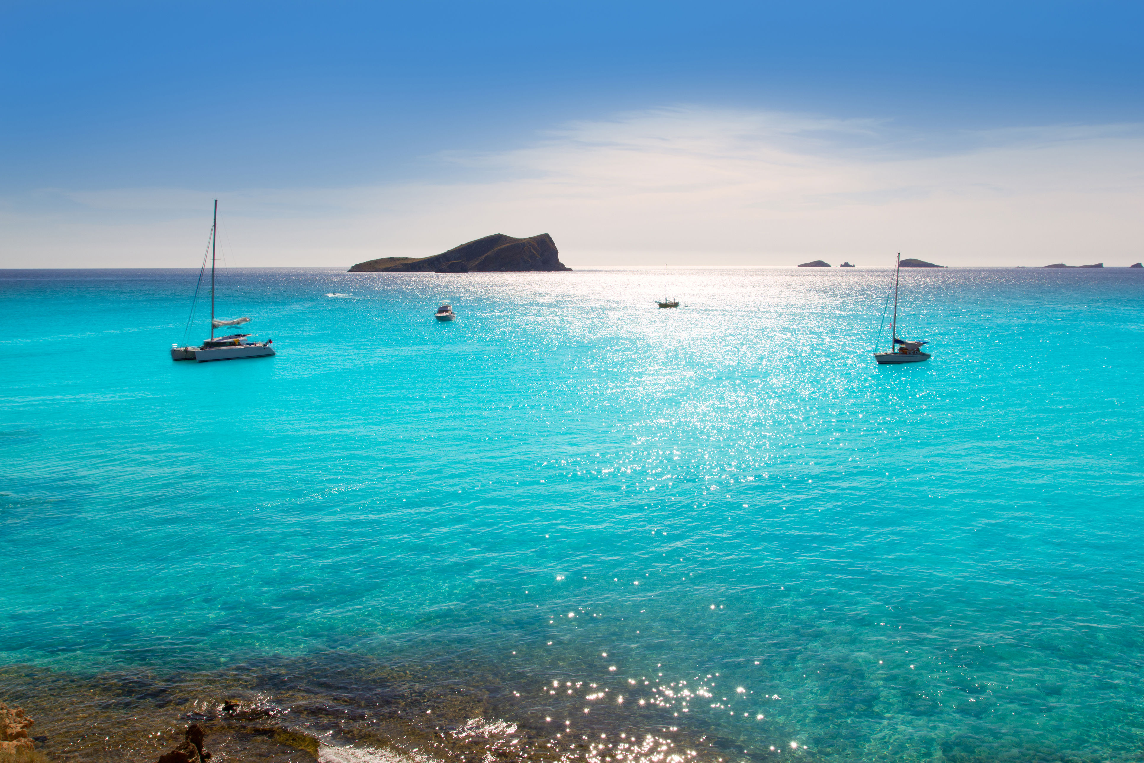 Turquoise waters of Ibiza, Balearics
